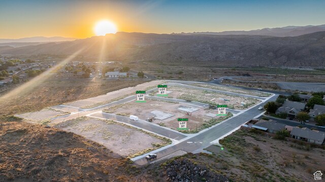 3377 W Palomar, Hurricane, UT 84737 - birds eye view of property with a mountain view