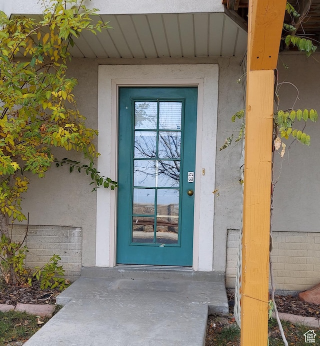 14028 S Candy Pull Dr, Draper, UT 84020 - property entrance with stucco siding