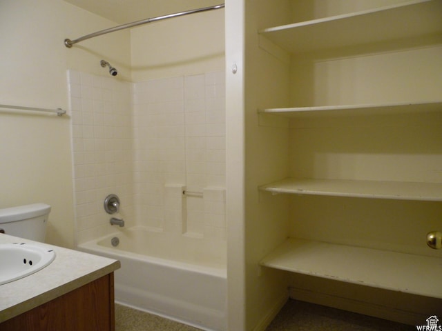14028 S Candy Pull Dr, Draper, UT 84020 - full bathroom featuring bathing tub / shower combination, toilet, and vanity