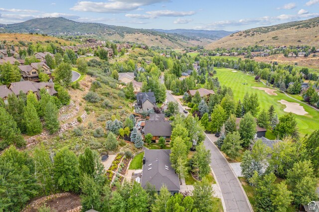 3041 Homestead Rd, Park City, UT 84098 - aerial view of residential area featuring mountains and a golf club