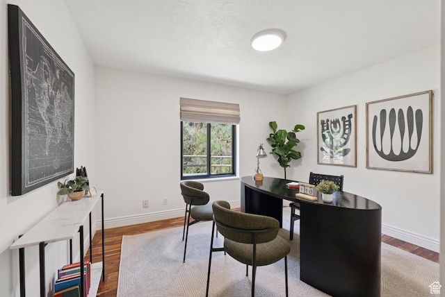 3041 Homestead Rd, Park City, UT 84098 - home office with wood finished floors and baseboards