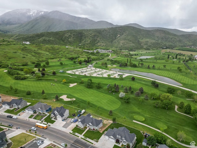 209 N Elk Ridge Dr, Elk Ridge, UT 84651 - aerial perspective of suburban area with a water and mountain view and a golf club