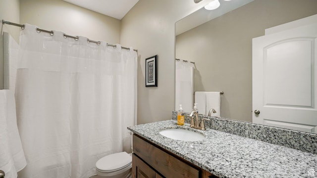 209 N Elk Ridge Dr, Elk Ridge, UT 84651 - full bathroom with toilet, vanity, and a shower with curtain