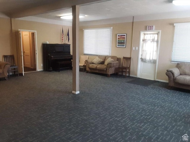 965 E 39th St S, South Ogden, UT 84403 - carpeted living room with plenty of natural light and baseboards