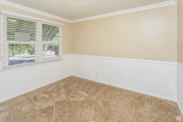 965 E 39th St S, South Ogden, UT 84403 - carpeted spare room featuring a wainscoted wall and crown molding