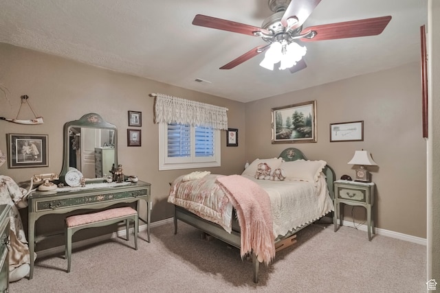 1040 E Canyon Rd, Hyde Park, UT 84318 - carpeted bedroom with ceiling fan