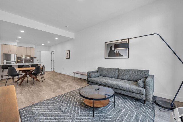 2303 Deer Hollow Rd Unit 1333/4, Park City, UT 84060 - living area with light wood finished floors, recessed lighting, and baseboards