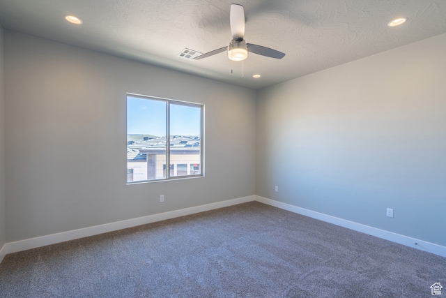 278 N 2020 W, Hurricane, UT 84737 - carpeted empty room featuring a textured ceiling and ceiling fan