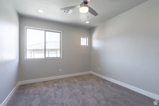 278 N 2020 W, Hurricane, UT 84737 - unfurnished room with carpet, a textured ceiling, and ceiling fan