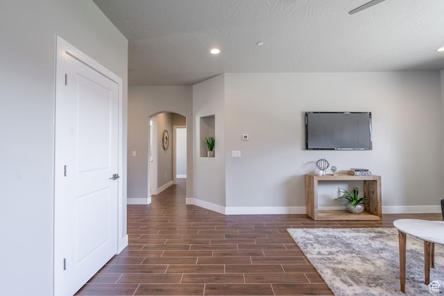 278 N 2020 W, Hurricane, UT 84737 - interior space featuring a textured ceiling and dark hardwood / wood-style floors