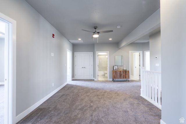 278 N 2020 W, Hurricane, UT 84737 - unfurnished room with plenty of natural light, carpet floors, and ceiling fan