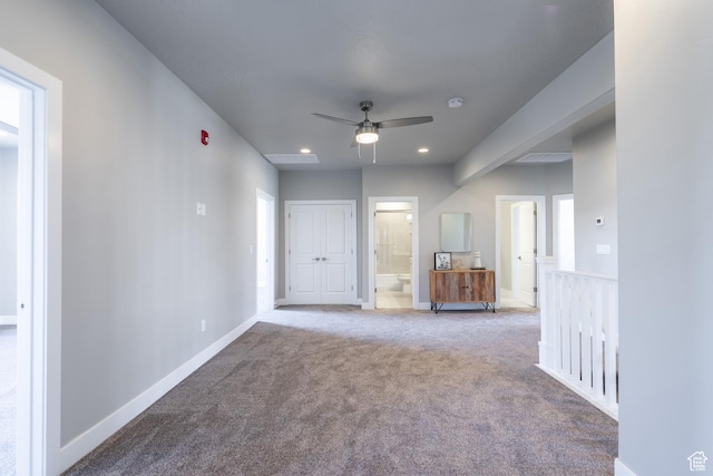 278 N 2020 W, Hurricane, UT 84737 - carpeted spare room featuring a ceiling fan, recessed lighting, and a smoke detector