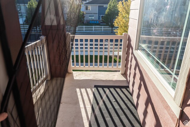 view of balcony