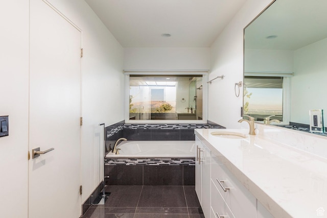 3809 E Thousand Oaks Cir, Salt Lake City, UT 84124 - bathroom with vanity and a garden tub