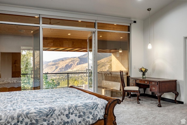 3809 E Thousand Oaks Cir, Salt Lake City, UT 84124 - carpeted bedroom with a mountain view