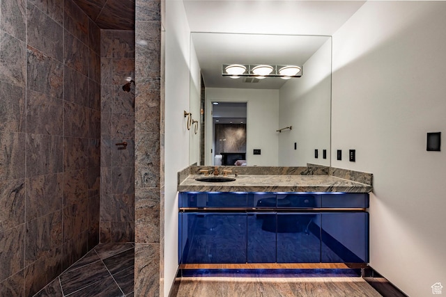 3809 E Thousand Oaks Cir, Salt Lake City, UT 84124 - bathroom with a walk in shower and double vanity