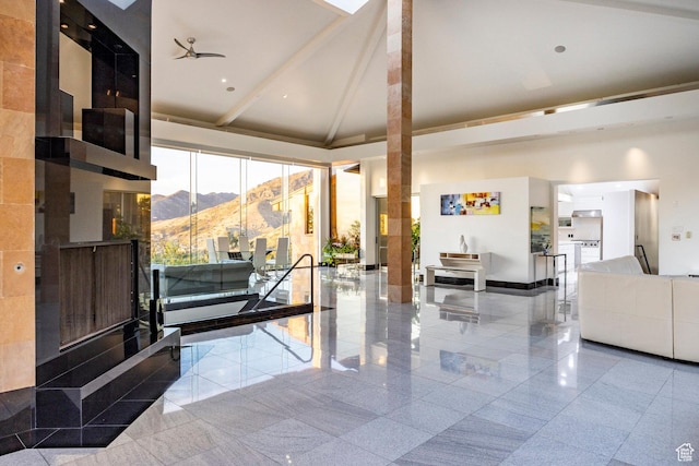 3809 E Thousand Oaks Cir, Salt Lake City, UT 84124 - building lobby featuring a mountain view and high vaulted ceiling
