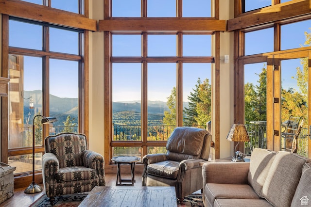 75 Hidden Oaks Ln, Park City, UT 84060 - sunroom / solarium with a mountain view