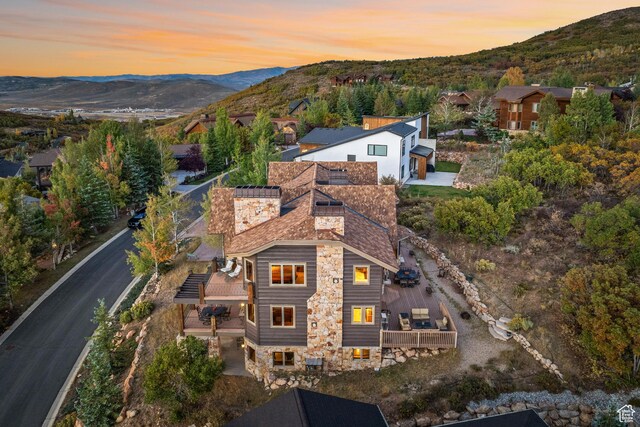 75 Hidden Oaks Ln, Park City, UT 84060 - aerial view featuring a mountain view
