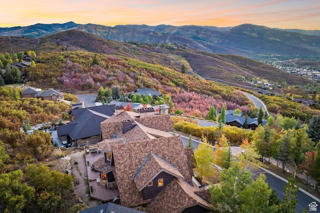 75 Hidden Oaks Ln, Park City, UT 84060 - bird's eye view featuring a mountain view