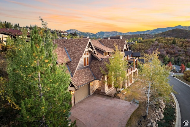 75 Hidden Oaks Ln, Park City, UT 84060 - drone / aerial view featuring a mountain view
