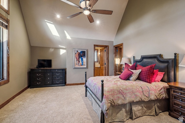 75 Hidden Oaks Ln, Park City, UT 84060 - bedroom featuring high vaulted ceiling, carpet floors, and baseboards