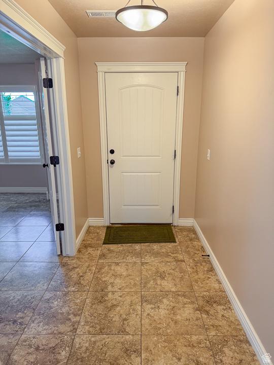 entryway with baseboards