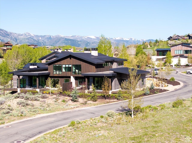 3160 E Arrowhead Trl, Kamas, UT 84036 - contemporary home featuring a mountain view