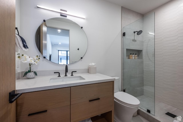 3576 Ridgeline Dr Unit 14-C, Park City, UT 84098 - bathroom with walk in shower, toilet, and vanity