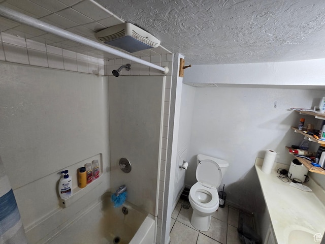 379 N 500 E, Provo, UT 84606 - bathroom featuring tile patterned floors, toilet, and shower / bath combination