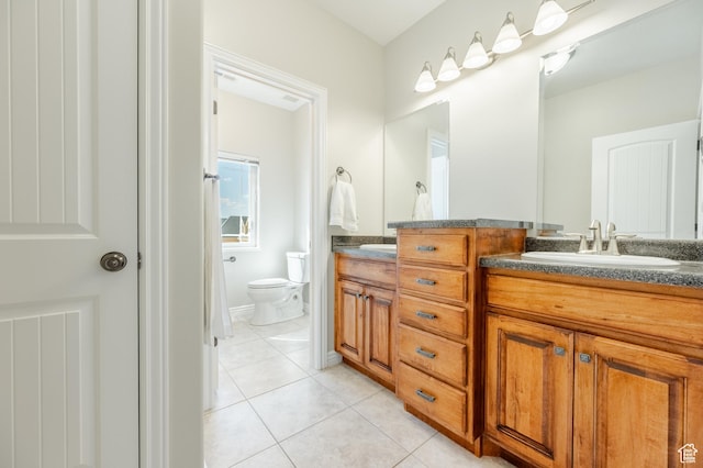2662 N 1550 W, Pleasant Grove, UT 84062 - full bath with tile patterned floors, toilet, and double vanity