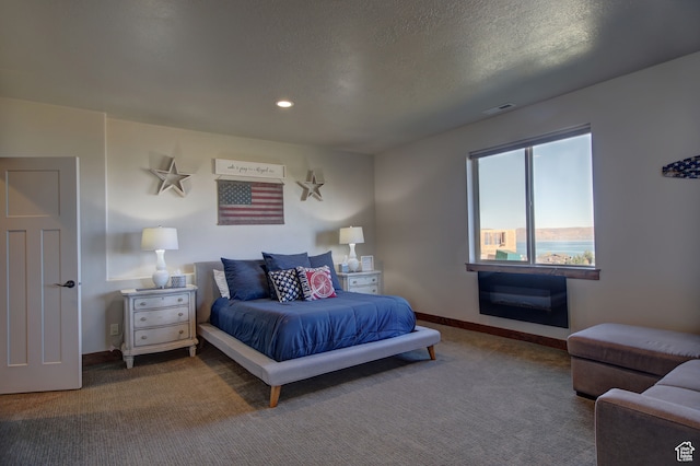 86 Aster Pl, Fish Haven, ID 83287 - bedroom featuring carpet floors and a textured ceiling