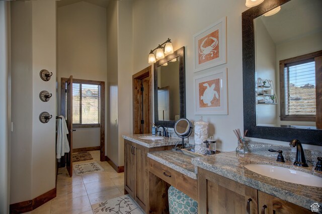 86 Aster Pl, Fish Haven, ID 83287 - bathroom with tile patterned flooring and vanity