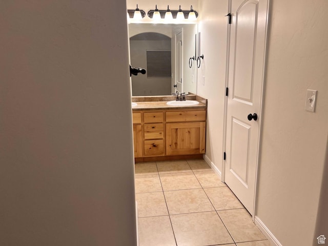 6912 S Village Haven Ln, Midvale, UT 84047 - bathroom with tile patterned floors and vanity