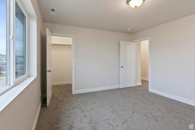 1696 S Windsong Dr Unit 362, Santaquin, UT 84655 - unfurnished bedroom featuring a spacious closet, a closet, and carpet floors