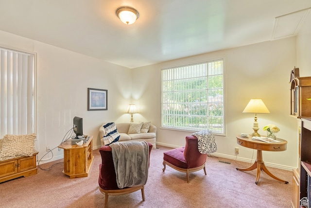 48 E 200 N, Salt Lake City, UT 84103 - sitting room with visible vents, baseboards, and light carpet