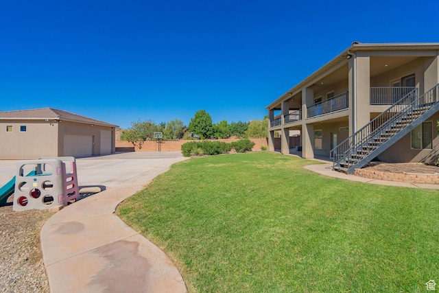 2042 Westcliff Dr, St George, UT 84790 - view of yard with stairway