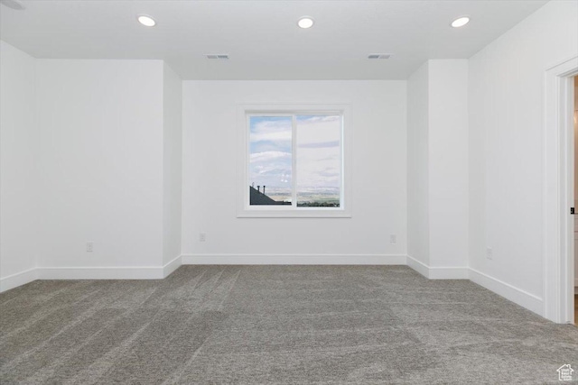 1153 E 160 N, Hyde Park, UT 84318 - spare room featuring carpet flooring, visible vents, and recessed lighting