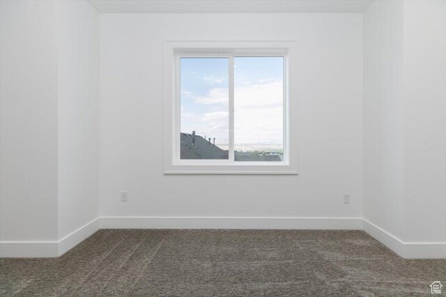1153 E 160 N, Hyde Park, UT 84318 - empty room featuring baseboards, a healthy amount of sunlight, and dark colored carpet