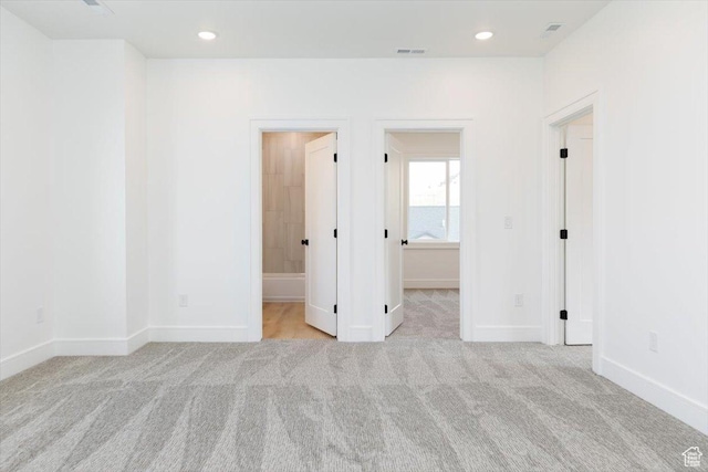 1153 E 160 N, Hyde Park, UT 84318 - unfurnished bedroom featuring recessed lighting, visible vents, carpet flooring, and baseboards