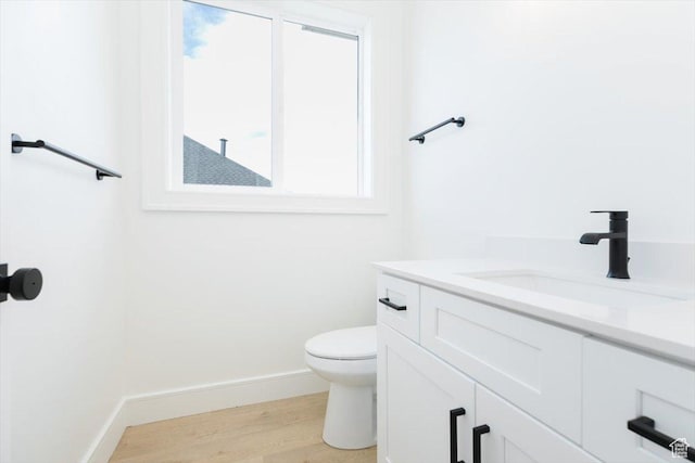 1153 E 160 N, Hyde Park, UT 84318 - bathroom with toilet, a healthy amount of sunlight, vanity, and wood finished floors