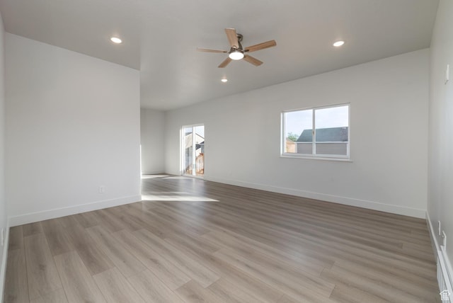 462 E 1035 S, Roosevelt, UT 84066 - unfurnished room featuring ceiling fan and light wood-type flooring