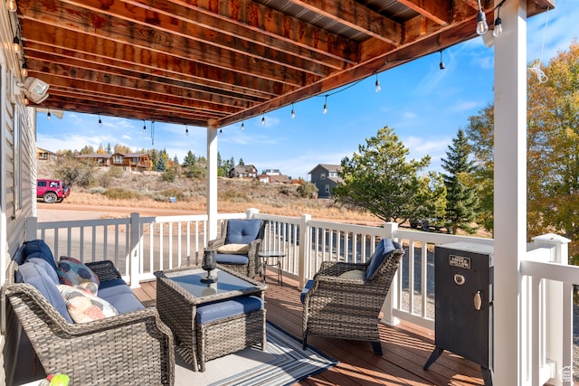 213 Lewis Loop Unit 38, Fish Haven, ID 83287 - deck featuring an outdoor hangout area