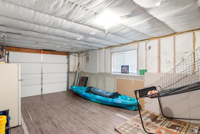 213 Lewis Loop Unit 38, Fish Haven, ID 83287 - garage with white refrigerator