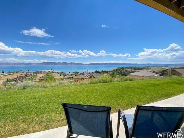 942 N Newberg Dr Unit 2, Garden City, UT 84028 - view of yard with a water view