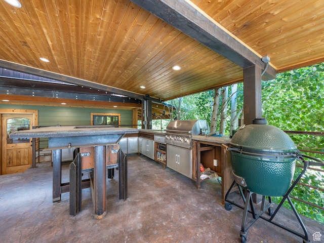 2050 W 2130 N, Helper, UT 84526 - view of patio with grilling area and exterior kitchen