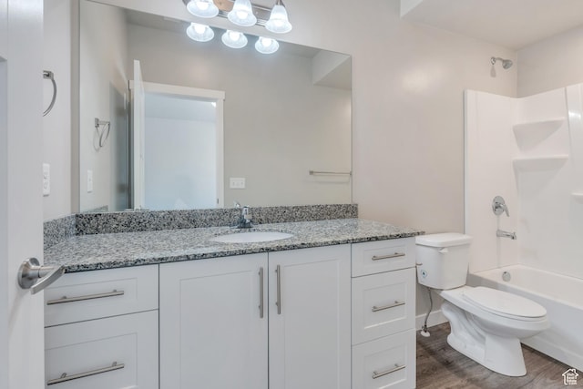 548 E 300 N, Vineyard, UT 84059 - full bath featuring wood finished floors, toilet,  shower combination, and vanity