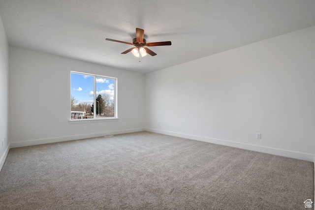 292 500 N, Santaquin, UT 84655 - empty room with baseboards, a ceiling fan, and carpet floors