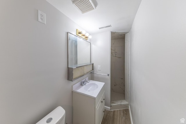27 E Monticello Dr S, Kaysville, UT 84037 - full bathroom with a shower stall, visible vents, vanity, and toilet