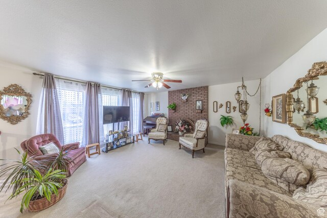 27 E Monticello Dr S, Kaysville, UT 84037 - living area with light carpet and ceiling fan